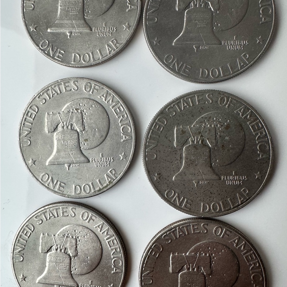 Liberty 1776-1976 Eisenhower Dollar Coins - Picture 4 of 4
